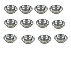 GENERICO - Pack 12 Bowl Profundo 19 Cm Acero Repostería Cocina