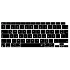 PINEAPPLESTORE - Protector Teclado Macbook Air 13.3 2020 A2337 M1 Negro