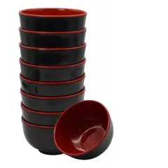 GENERICO - Pack 10 Pocillo Tazón Cuenco De Melamina Bowl Cocina 350ml