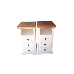 CASAHOGGAR - Velador Rustico Pack Nardo Bicolor Blancoc