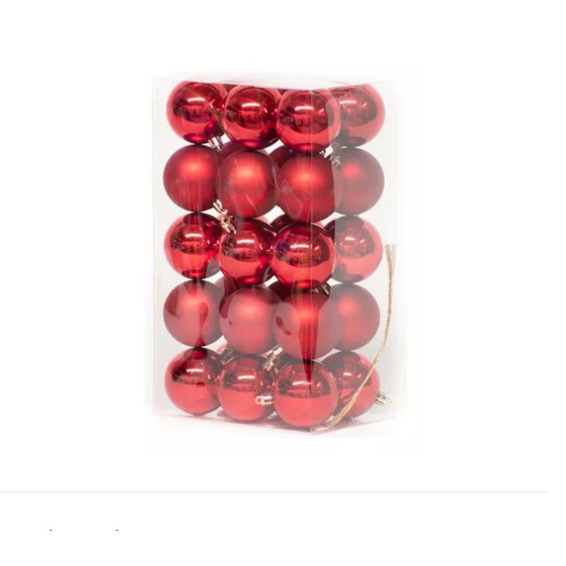 GENERICO - Pack 30 Esferas Navideña para Arbolito Navidad