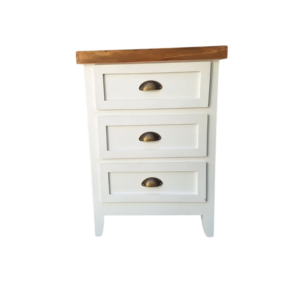CASAHOGGAR - Velador Rustico Pack Terramo Bicolor Blanco