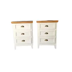 CASAHOGGAR - Velador Rustico Bicolor Blanco Terramo Pack