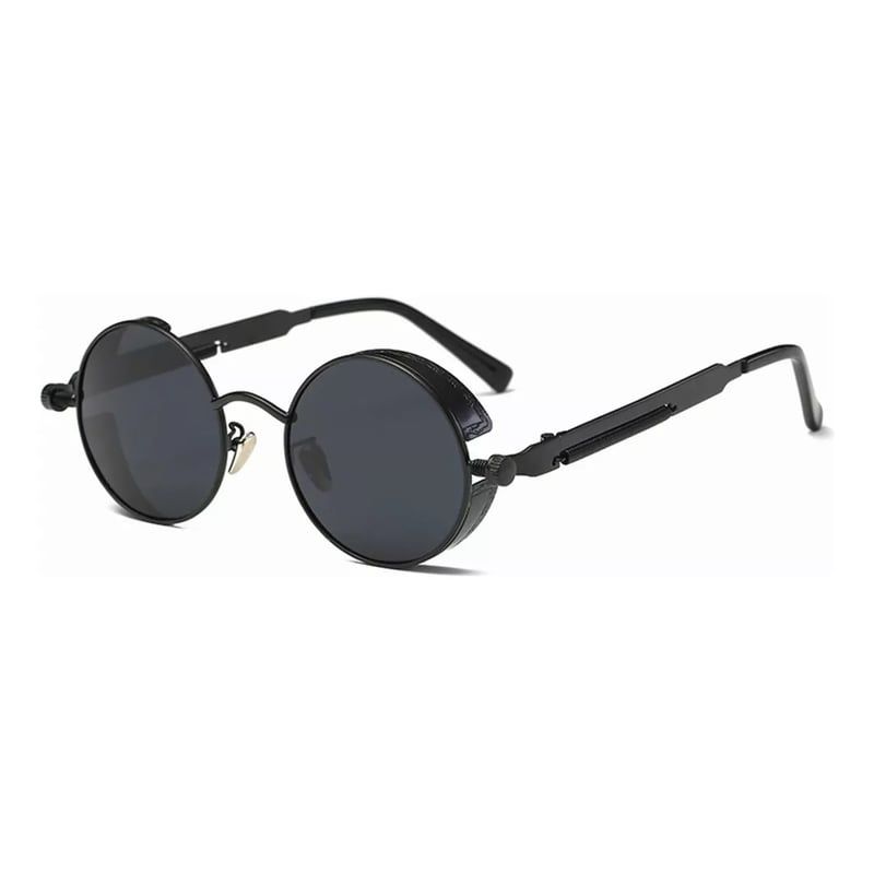 GENERICO - Lentes De Sol Uv Steampunk Gafas Moda Redondas De Metal