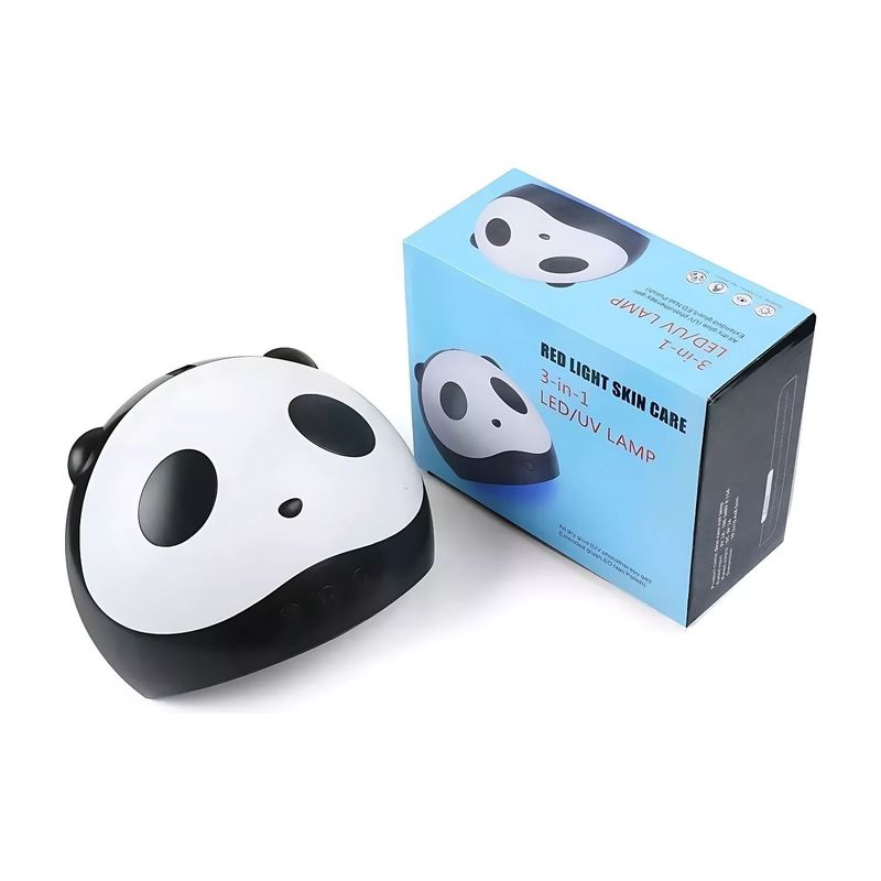 GENERICO - Lámpara Para Uñas Esmalte Diseño Panda Usb Uv Led 3 en 1