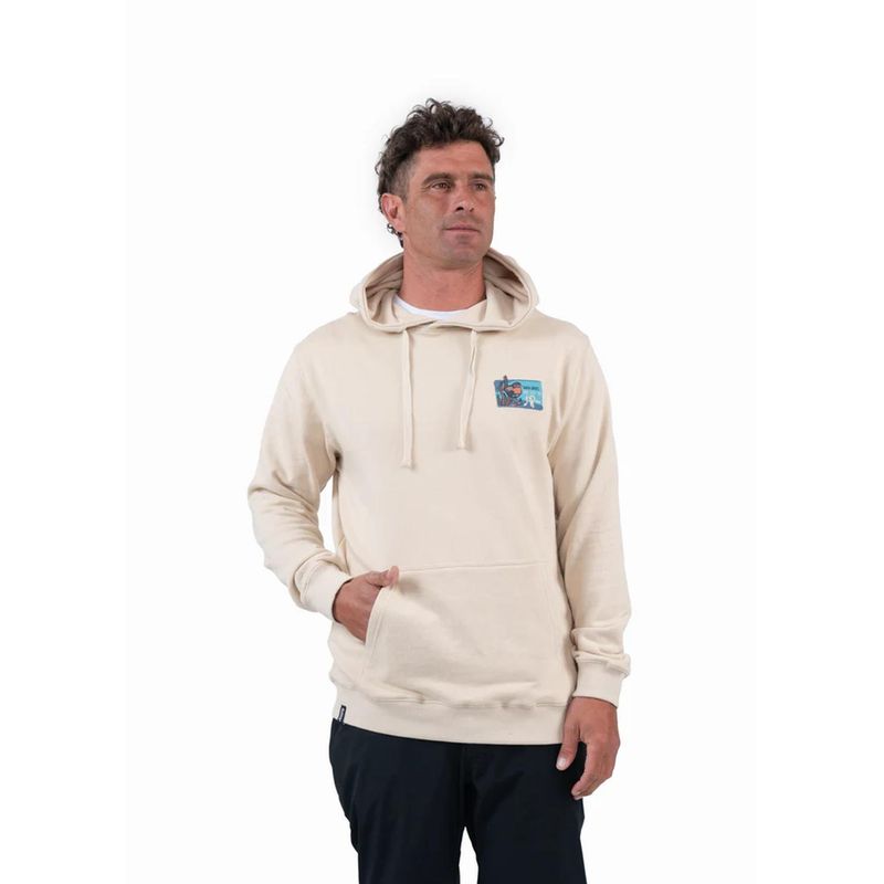 KAYA UNITE - Polerón Hombre Hoodie Liviano Chucao Bone