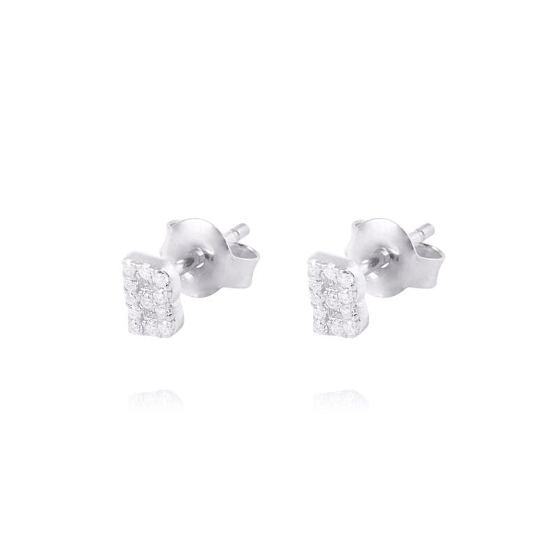 JB JOYAS BARON - Aros de Plata Esterlina 925 Letra B