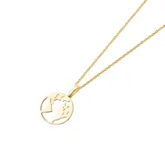 JB JOYAS BARON - Collar de Oro 18kt Mapamundi