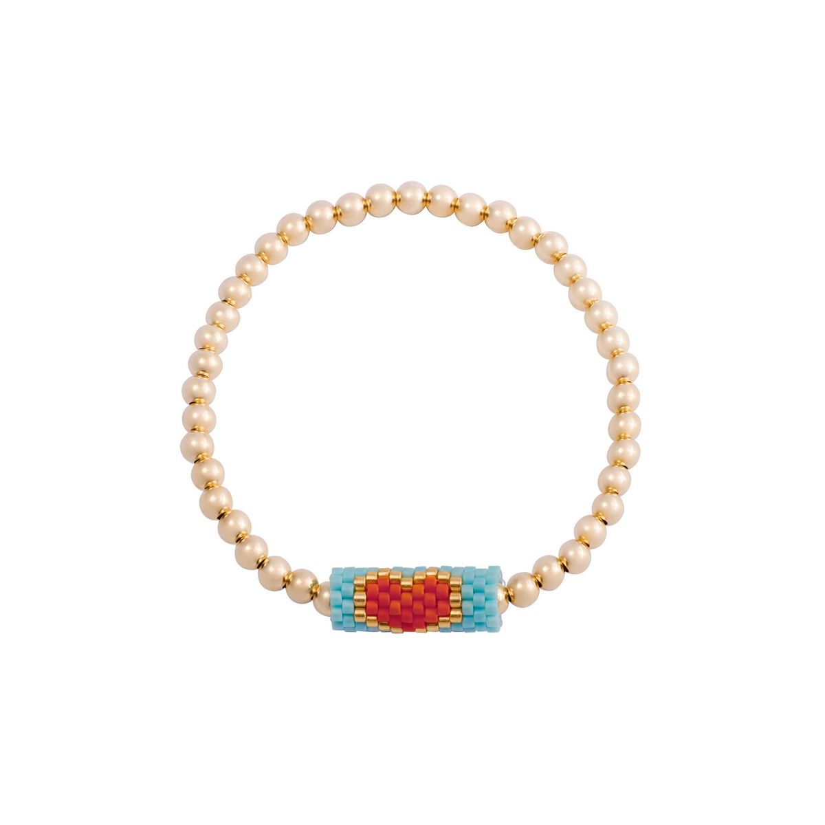 JB JOYAS BARON - Pulsera Plata Esterlina 925 Blue Revestida Oro 14kt