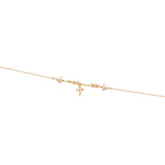 JB JOYAS BARON - Pulsera de Oro 18kt Cruz Central