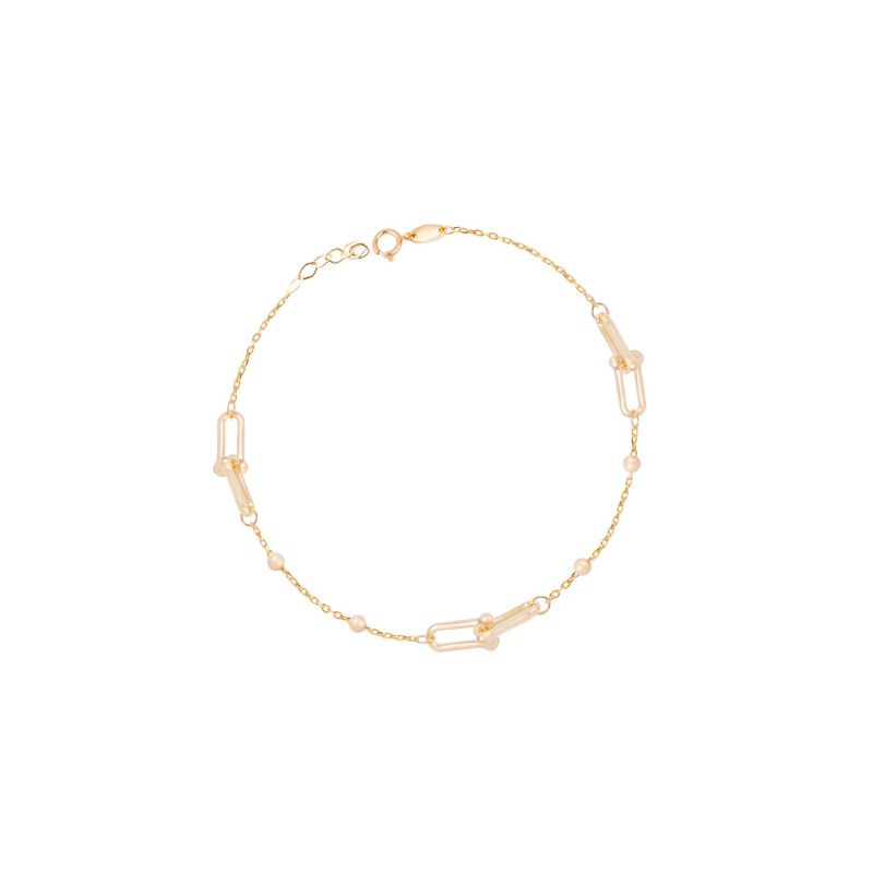 JB JOYAS BARON - Pulsera de Oro 18kt Eslabones entrelazados