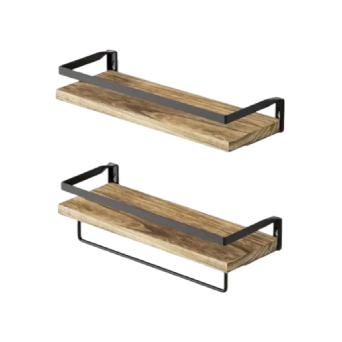 GENERICO - Repisas Flotantes De Madera Modernas Kit X2