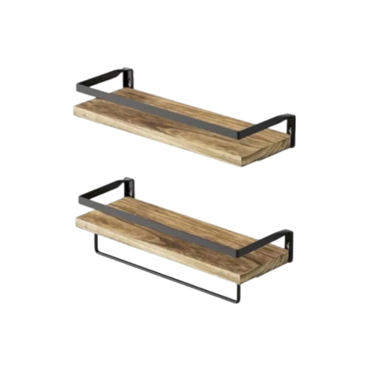 GENERICO - Repisas Flotantes De Madera Modernas Kit X2