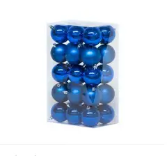 GENERICO - Pack 30 Esferas Navideña Bambalinas Adornos Arbolito Navidad