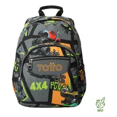 TOTTO - Mochila Impermeable Urbana Escolar Juvenil Hombre Rpet
