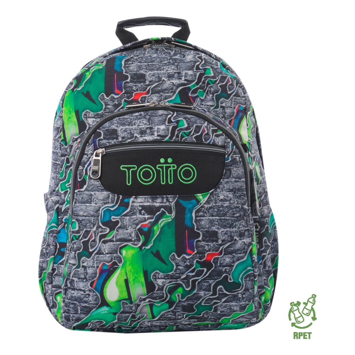 TOTTO - Mochila Notebook Escolar Totto Rpet Impermeable 20L Niño