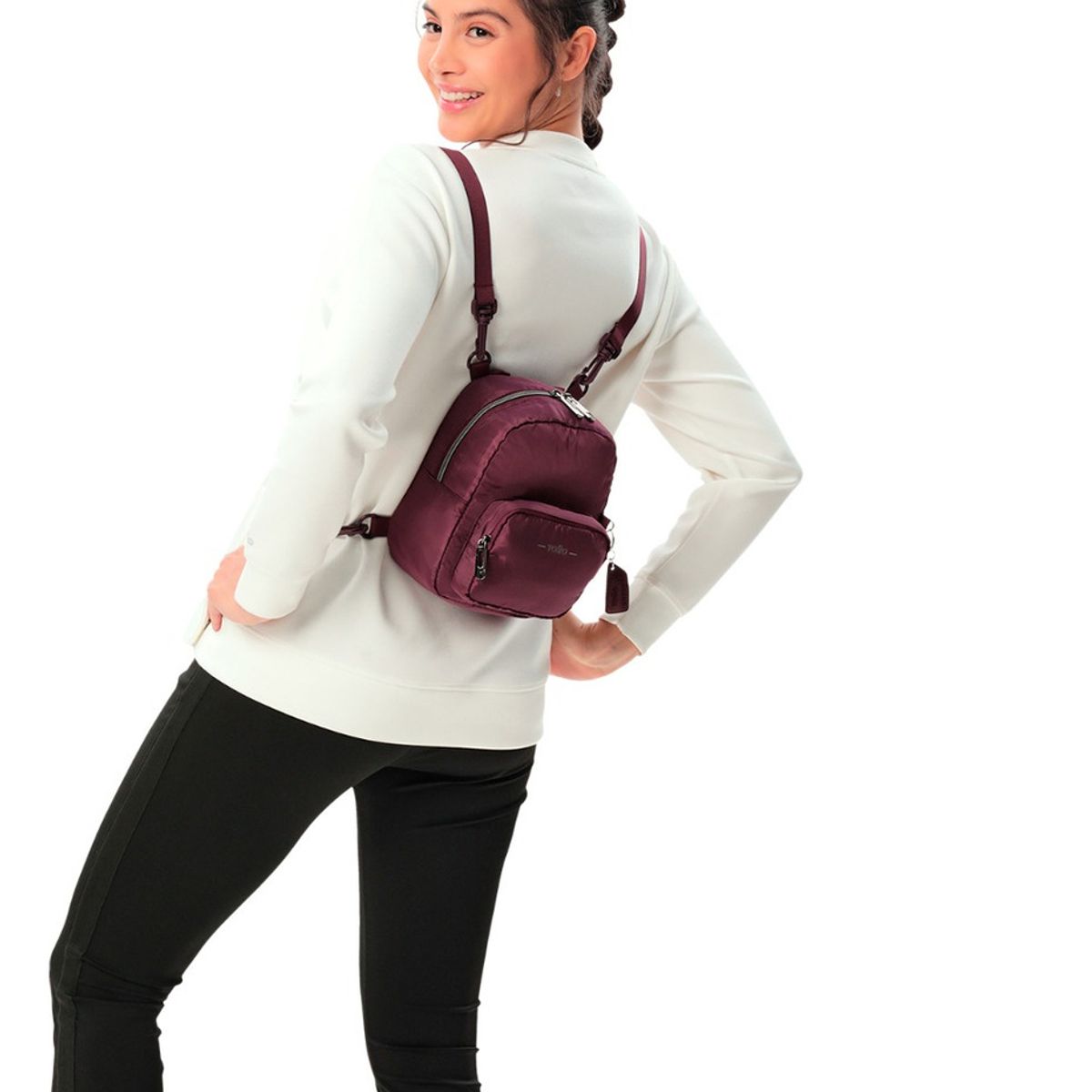 TOTTO - Mochila Totto Urbana Mujer Juvenil Crossbody Casual 2 en 1