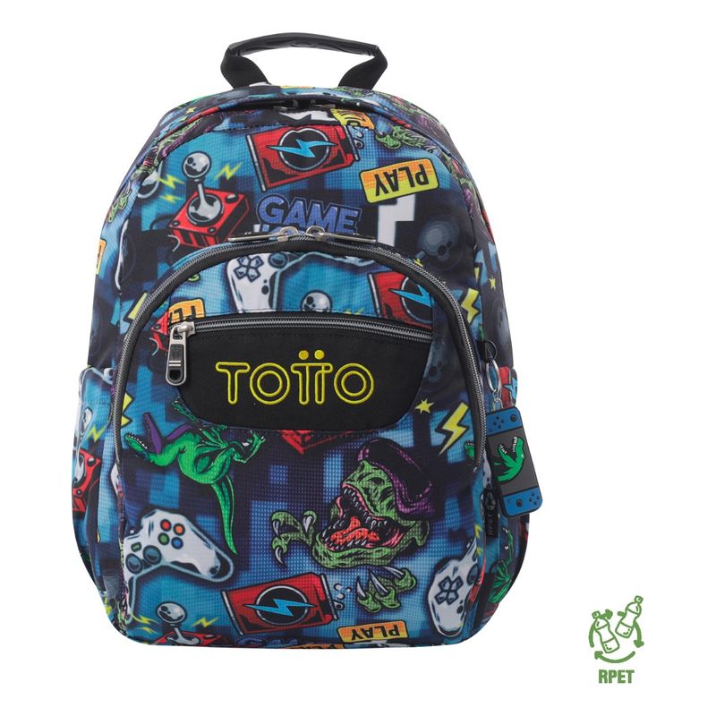 TOTTO - Mochila Totto Impermeable Urbana Escolar Juvenil Hombre Rpet