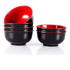 GENERICO - Pack 10 Pocillo Tazón Cuenco De Melamina Bowl Cocina 350ml