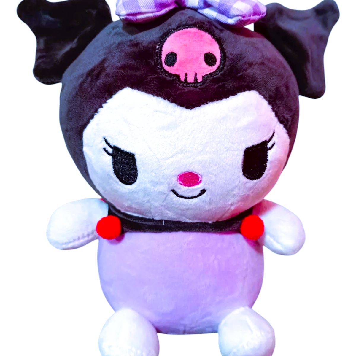 GENERICO - Kuromi Peluche 25 Cm Excelente Calidad Color Negro.