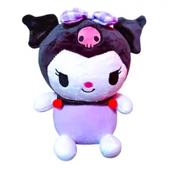 GENERICO - Kuromi Peluche 25 Cm Excelente Calidad Color Negro.