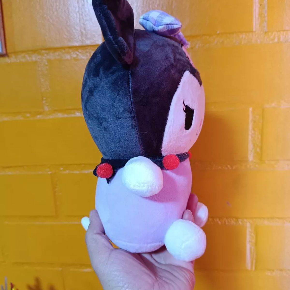 GENERICO - Kuromi Peluche 25 Cm Excelente Calidad Color Negro.