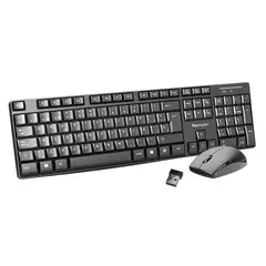 TECMASTER - Kit Combo Teclado y Mouse Inalámbrico 100512