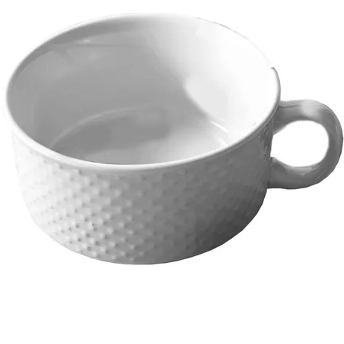 GENERICO - Tazón Con Asa Para Sopa Bowl Cuenco Cerámica 136x71cm X4
