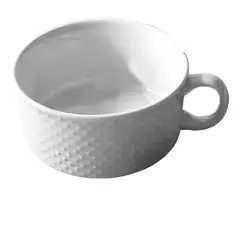 GENERICO - Tazón Con Asa Para Sopa Bowl Cuenco Cerámica 136x71cm X4