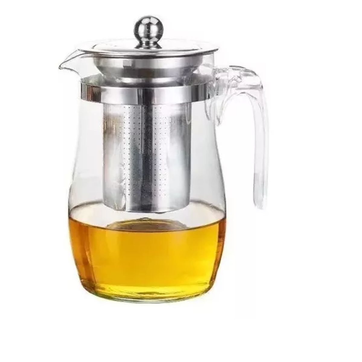 GENERICO - Tetera Té Infusiones Vidrio Con Filtro Acero Inox 500ml