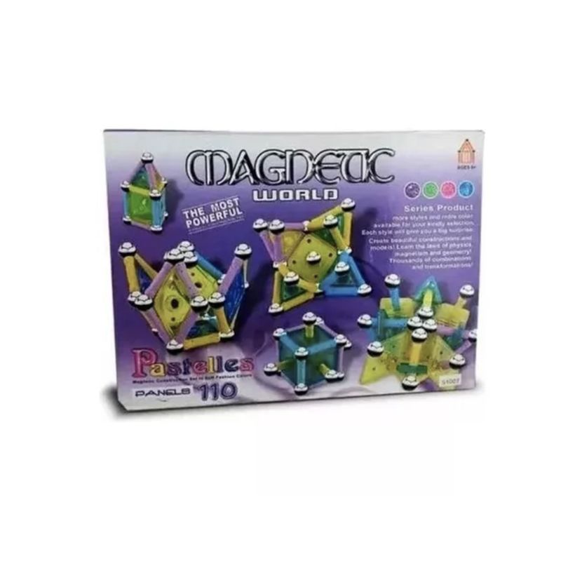 GENERICO - Magnetic World Juguete Didáctico De Imánes 110pcs