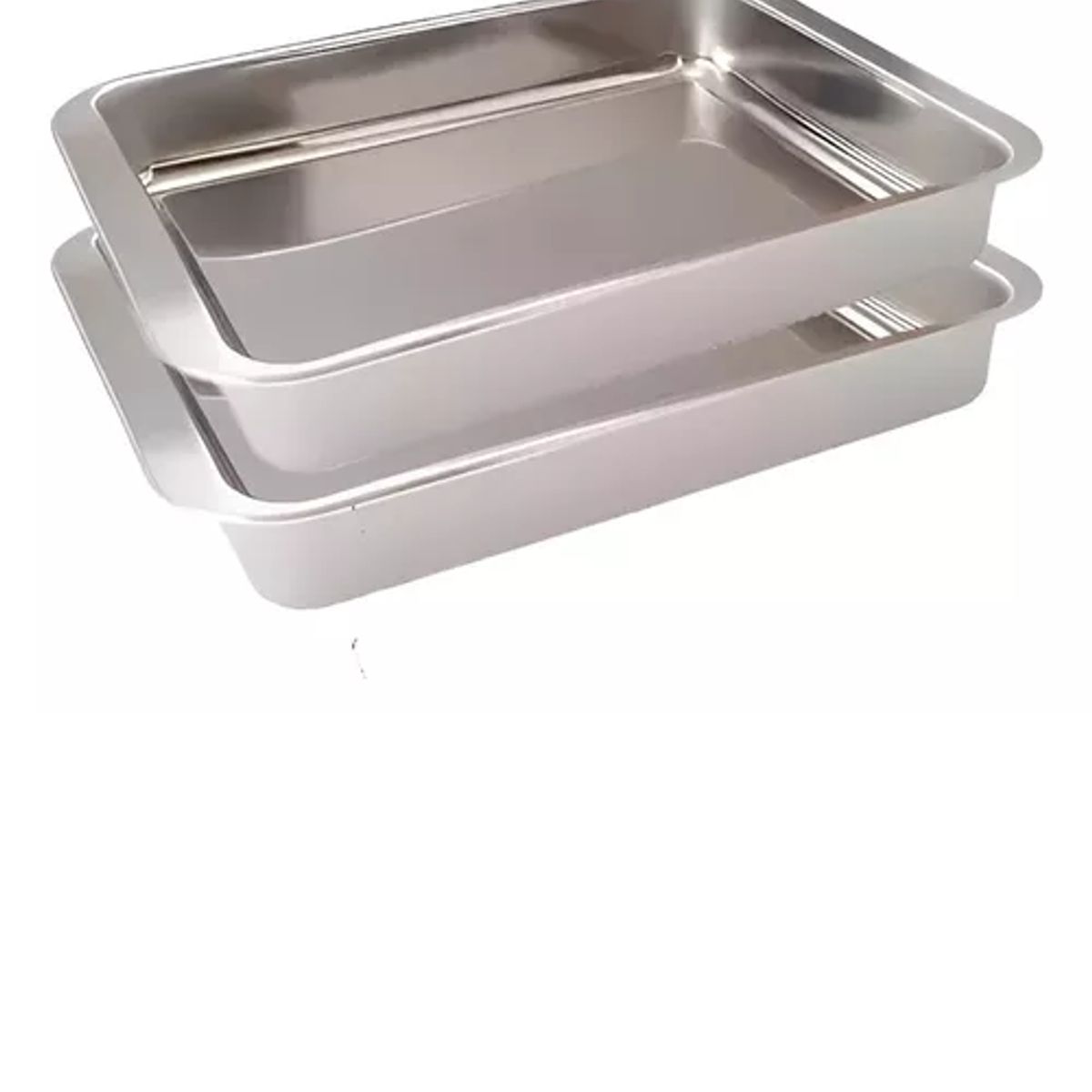 GENERICO - X2 Bandeja Para Horno Bandeja De Acero Inoxidable Multiuso