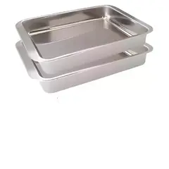 GENERICO - X2 Bandeja Para Horno Bandeja De Acero Inoxidable Multiuso