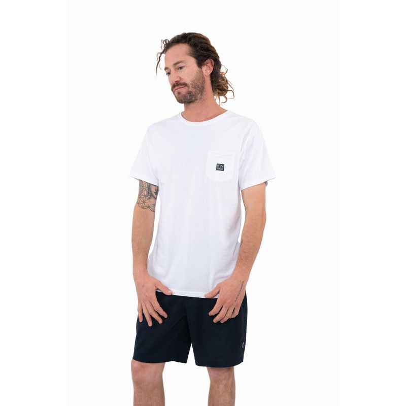 KAYA UNITE - Polera Hombre Orgánica Daily White