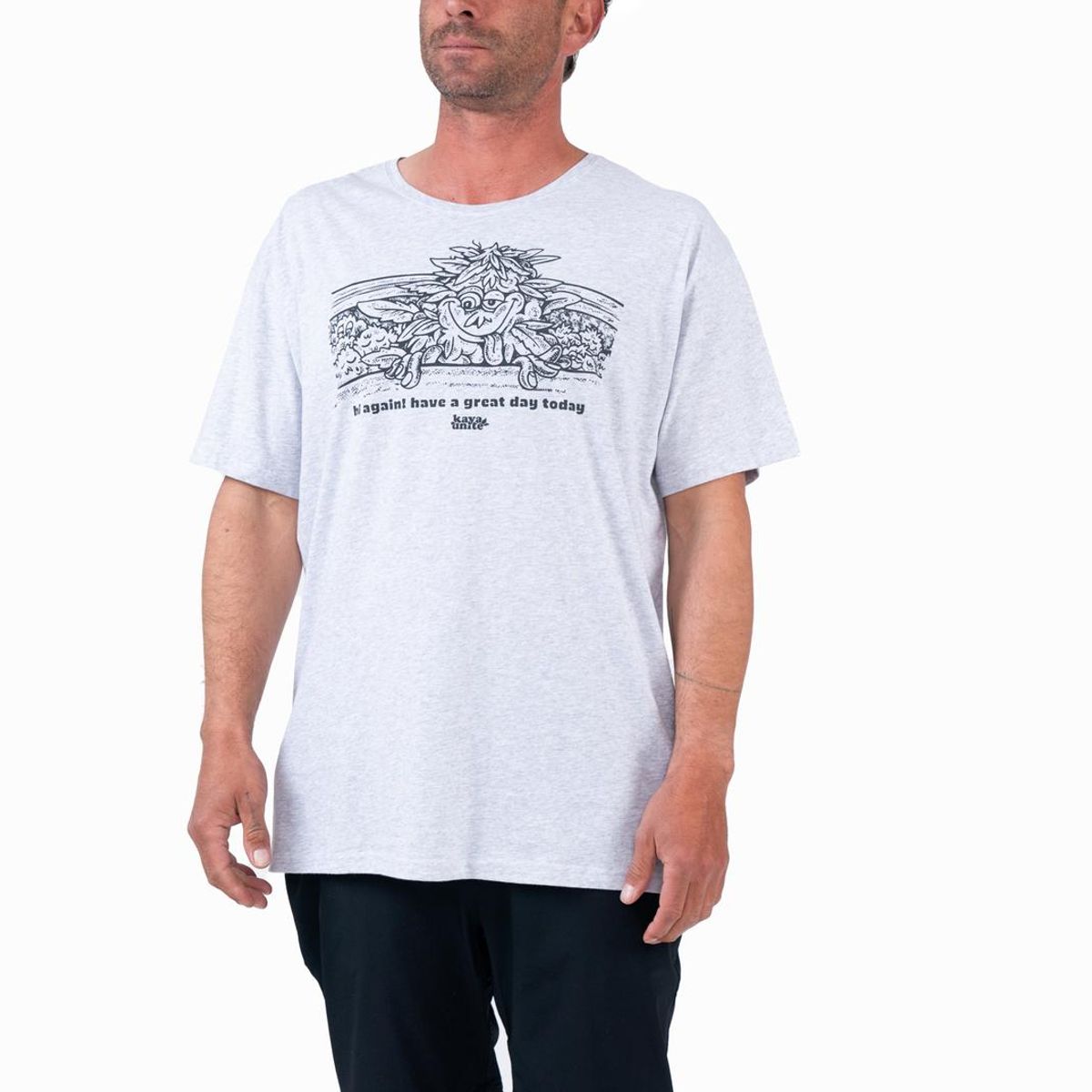 KAYA UNITE - Polera Hombre Hi Melange Grey