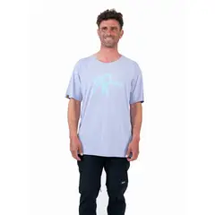 KAYA UNITE - Polera Hombre Orgánica Aqua Purple
