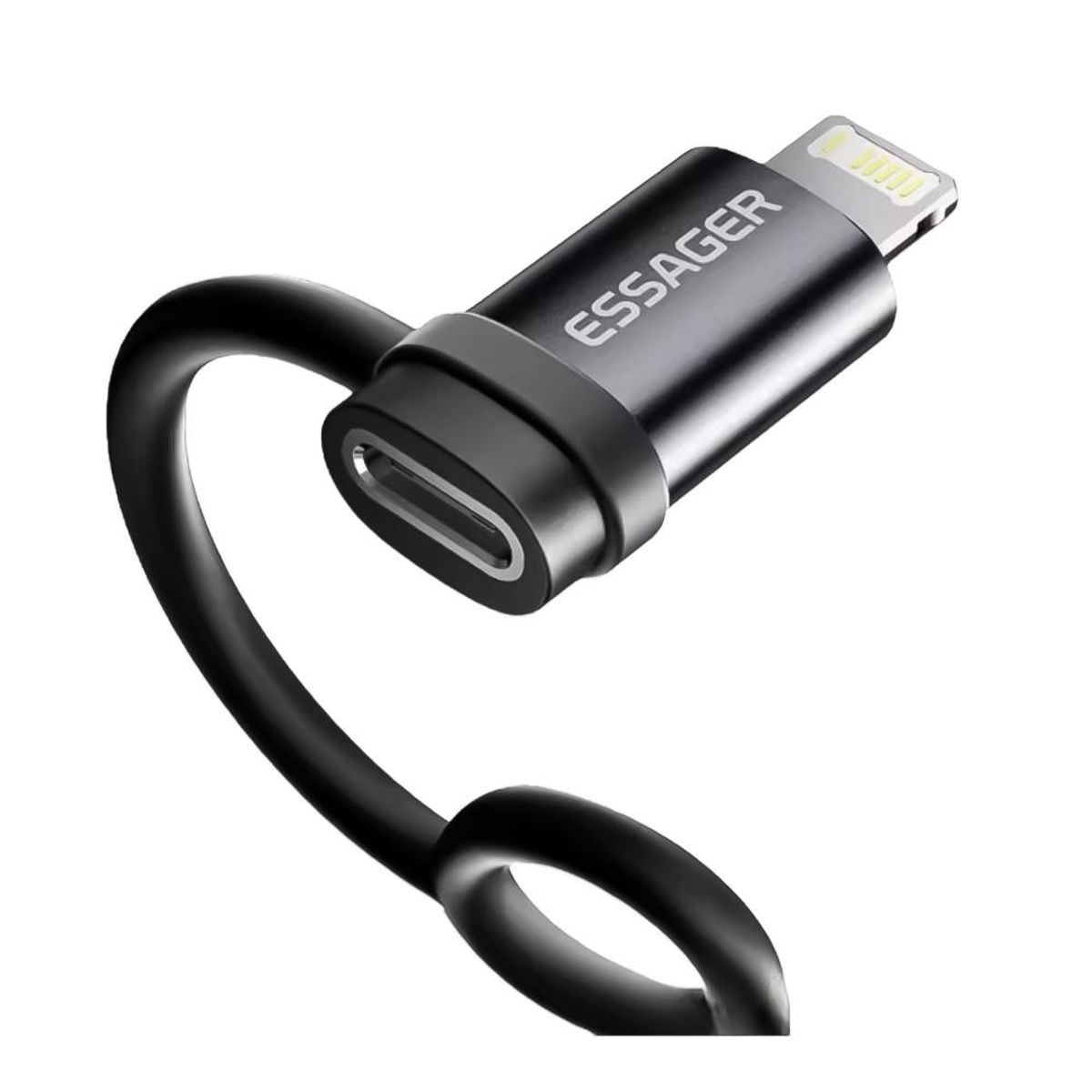 ESSAGER - ADAPTADOR USB-C A LIGHTNING PARA CARGA COMPATIBLE CON IPHONE AIRPODS