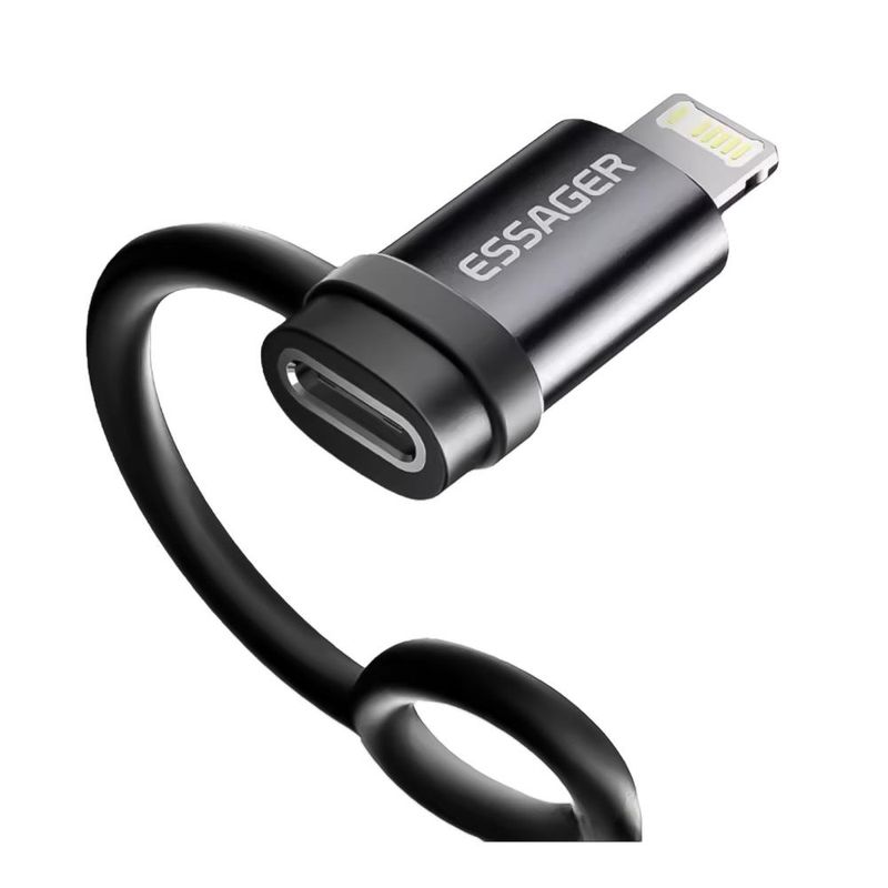 ESSAGER - ADAPTADOR USB-C A LIGHTNING COMPATIBLE CON IPHONE AIRPODS
