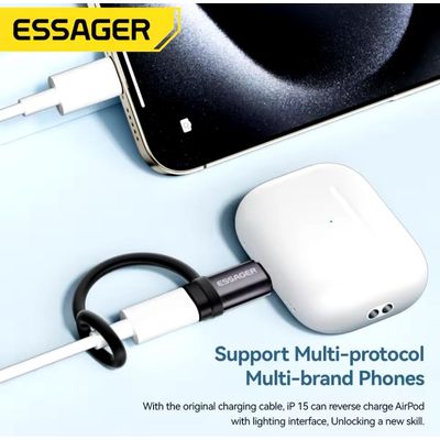 Imagen 2 del producto ADAPTADOR USB-C A LIGHTNING PARA CARGA COMPATIBLE CON IPHONE AIRPODS
