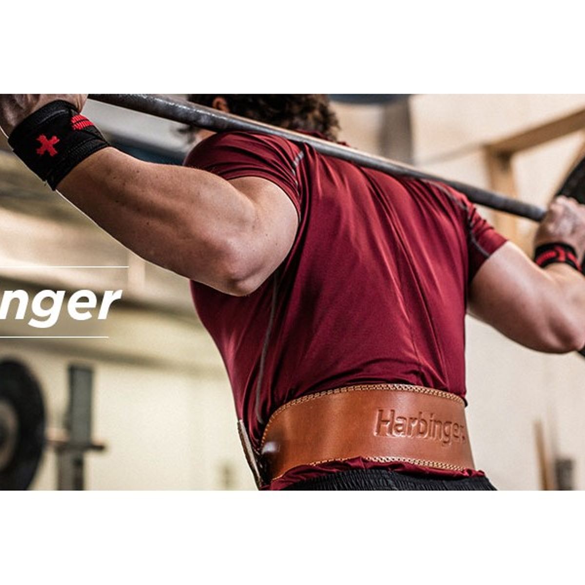 HARBINGER - Cinturon De Pesas Para Gimnasio Harbinger Leather Cuero XL