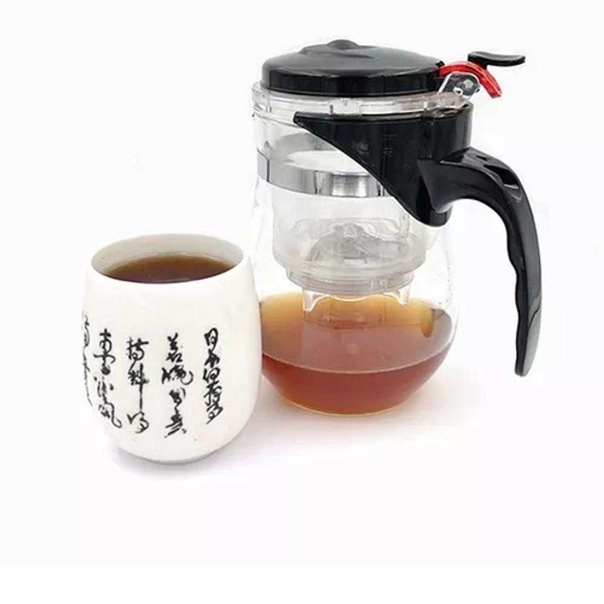 GENERICO - Tazón Con Filtro Para Té Y Hierbas De Vidrio