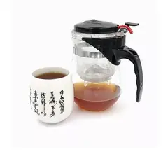 GENERICO - Tazón Con Filtro Para Té Y Hierbas De Vidrio