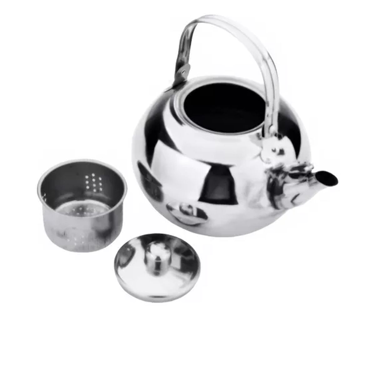 GENERICO - Tetera De Acero Inox Con Filtro Ideal Invierno Te Hogar Casa