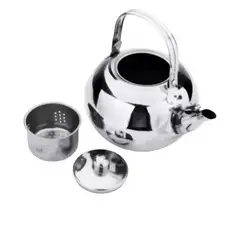 GENERICO - Tetera De Acero Inox Con Filtro Ideal Invierno Te Hogar Casa
