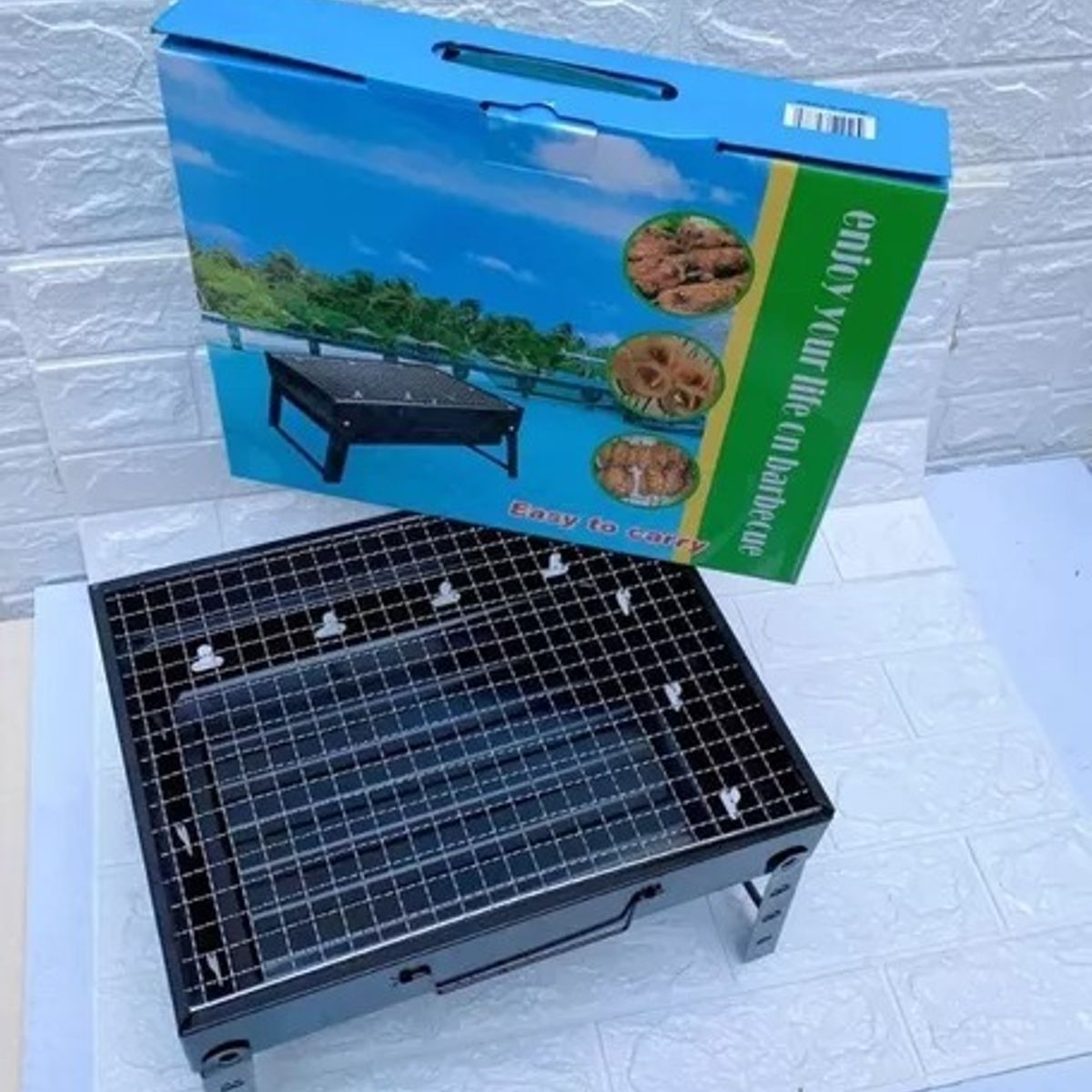 GENERICO - Parrillera Plegable Portatil Bbq Asado Barbacoa