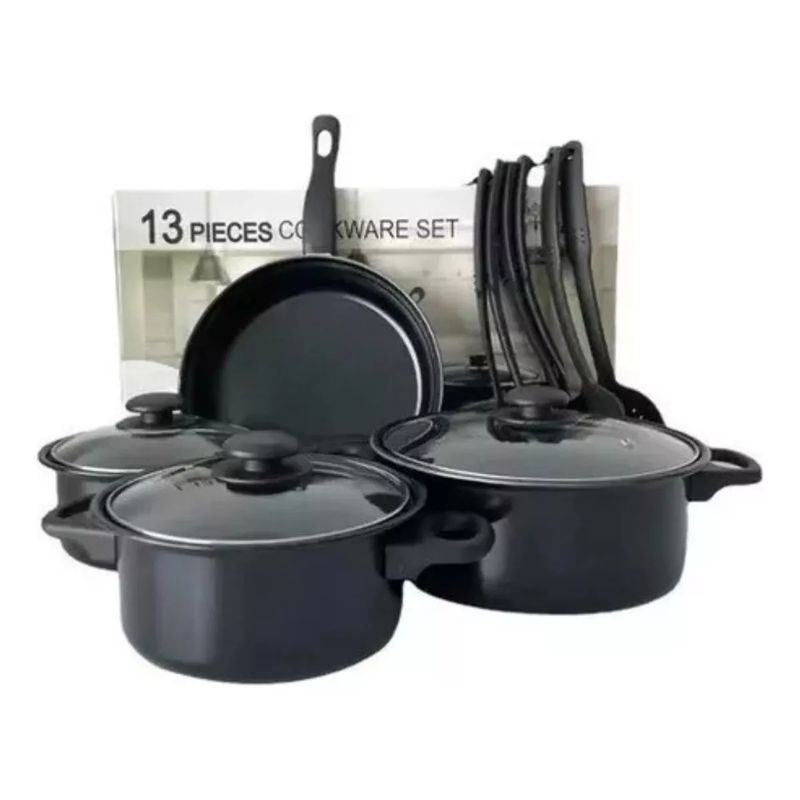 GENERICO - Set De Batería 13 Pcs Antiadherente Royal Mark Ollas Sartén
