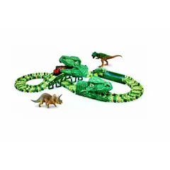 GENERICO - Pista de Auto Dinosaurios Flexible 165pz
