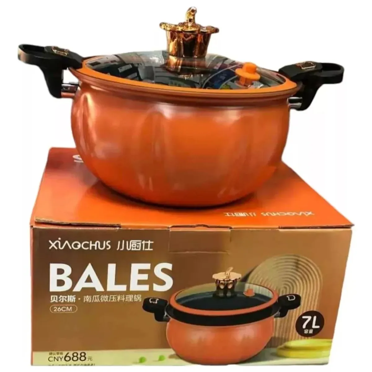 GENERICO - Microolla A Presion Antiadherente Para Sopa Y Guiso Cap 7lt