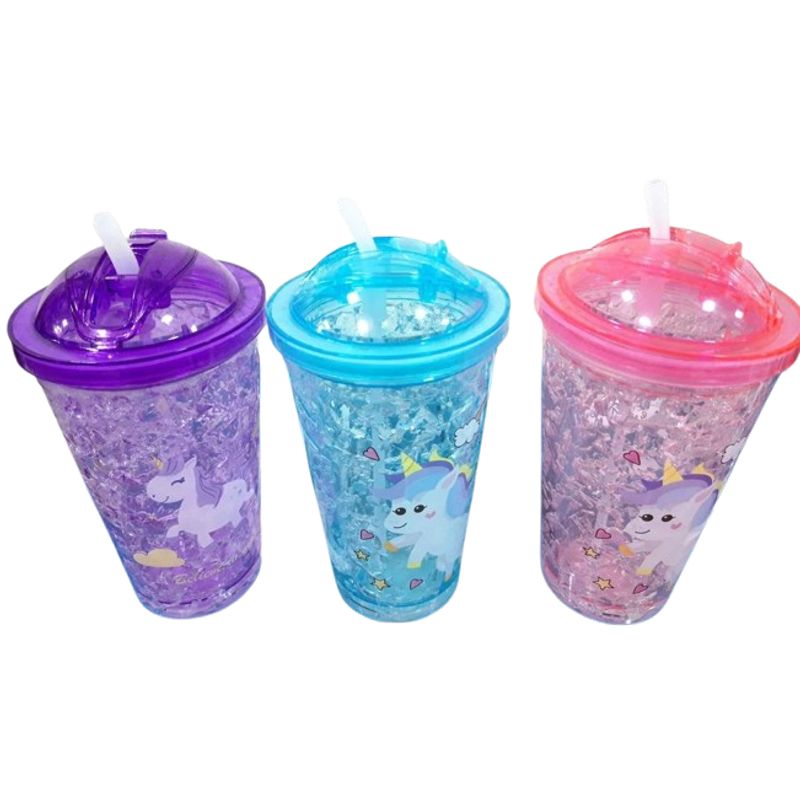 GENERICO - Vaso lindo unicornio para niños  morado