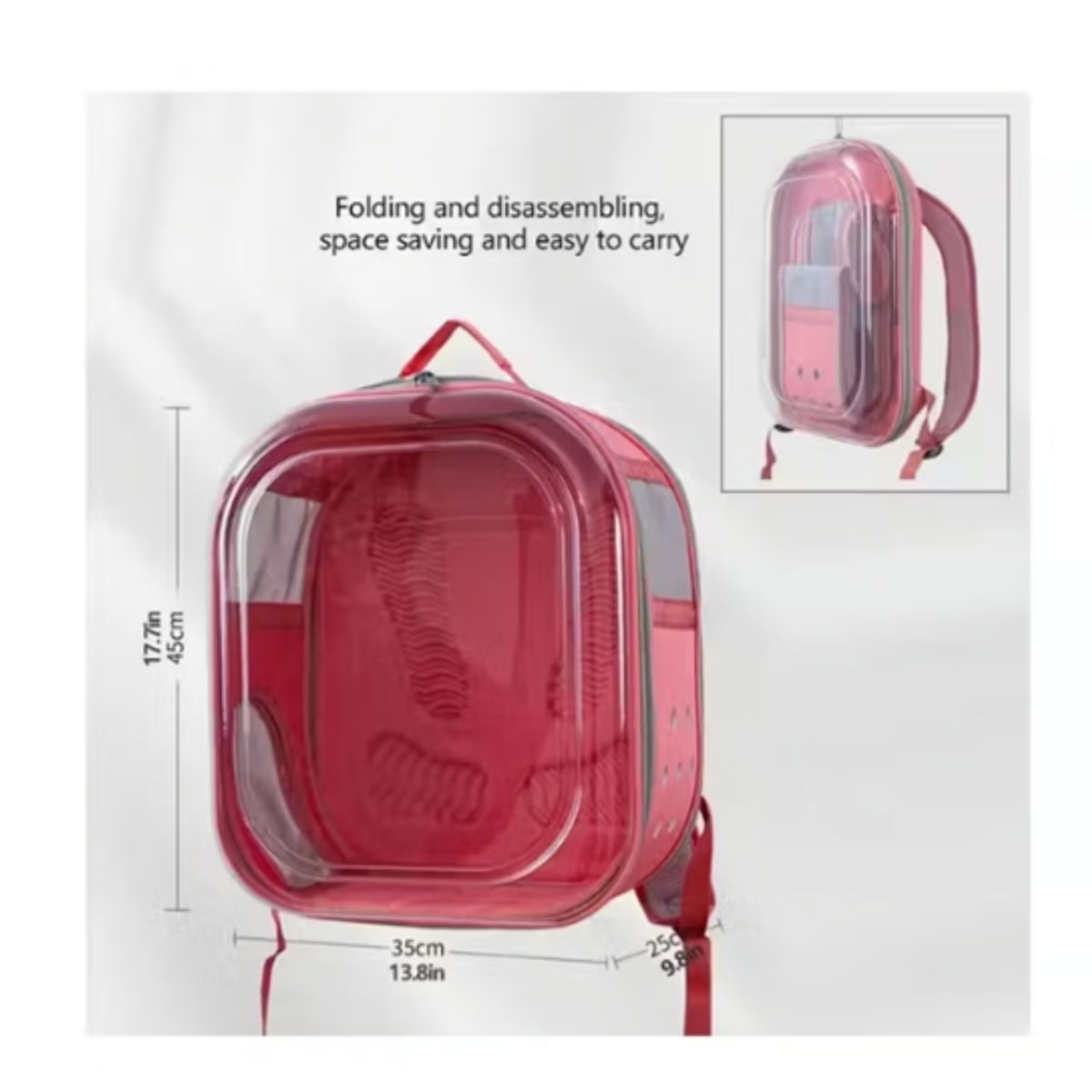 GENERICO - Mochila Plegable Para Mascotas Gatos Perros Conejos